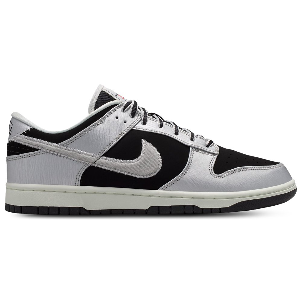Nike Nike Dunk Low in Metallic Silver / Metallic Silver / Black