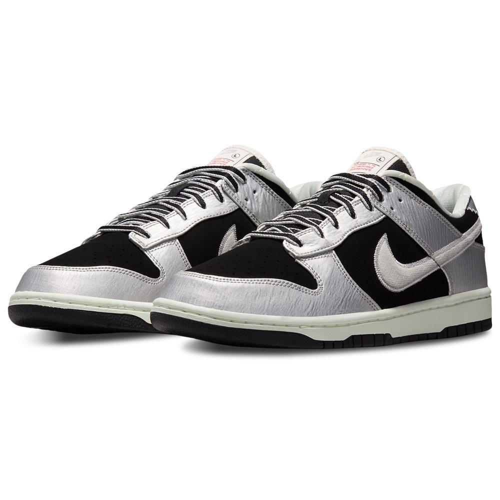 Nike Nike Dunk Low in Metallic Silver / Metallic Silver / Black