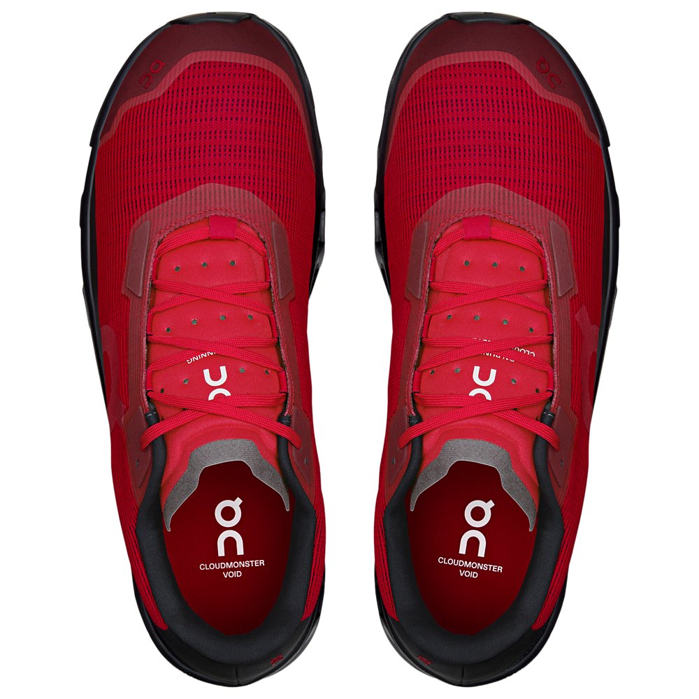 On On Cloudmonster Void in Red / Black
