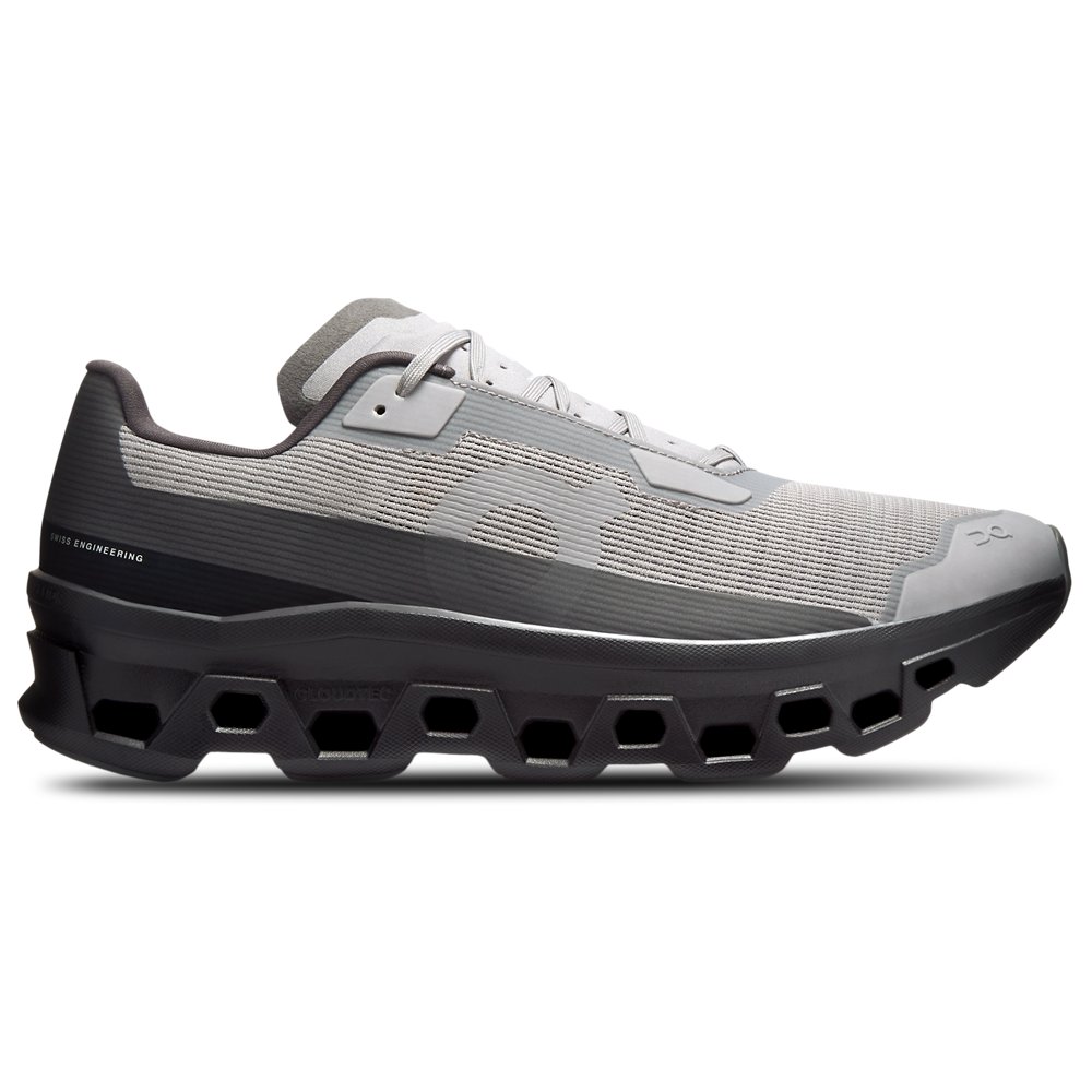 On On Cloudmonster Void in Grey / Grey