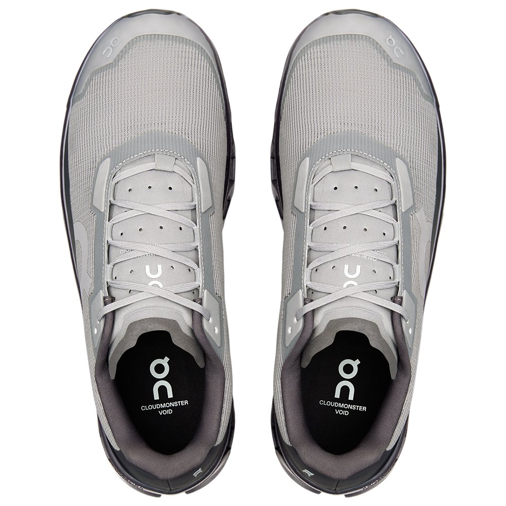 On On Cloudmonster Void in Grey / Grey