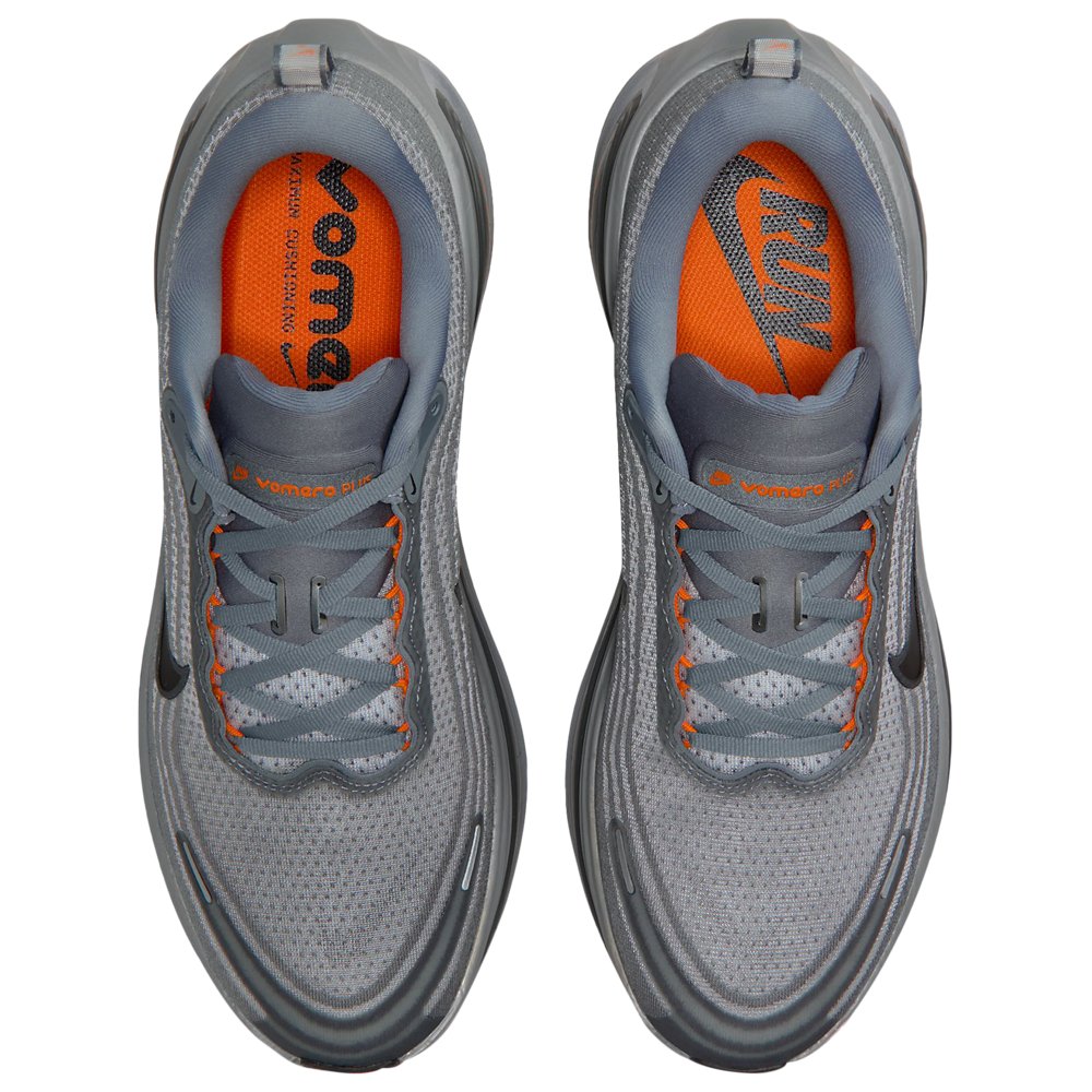 Nike Nike Vomero Plus in Cool Grey / Black / Safety Orange