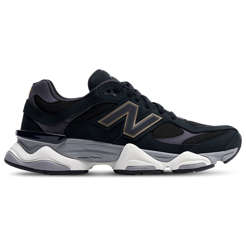 New Balance New Balance 9060 in Black / Castlerock / Gold Metallic