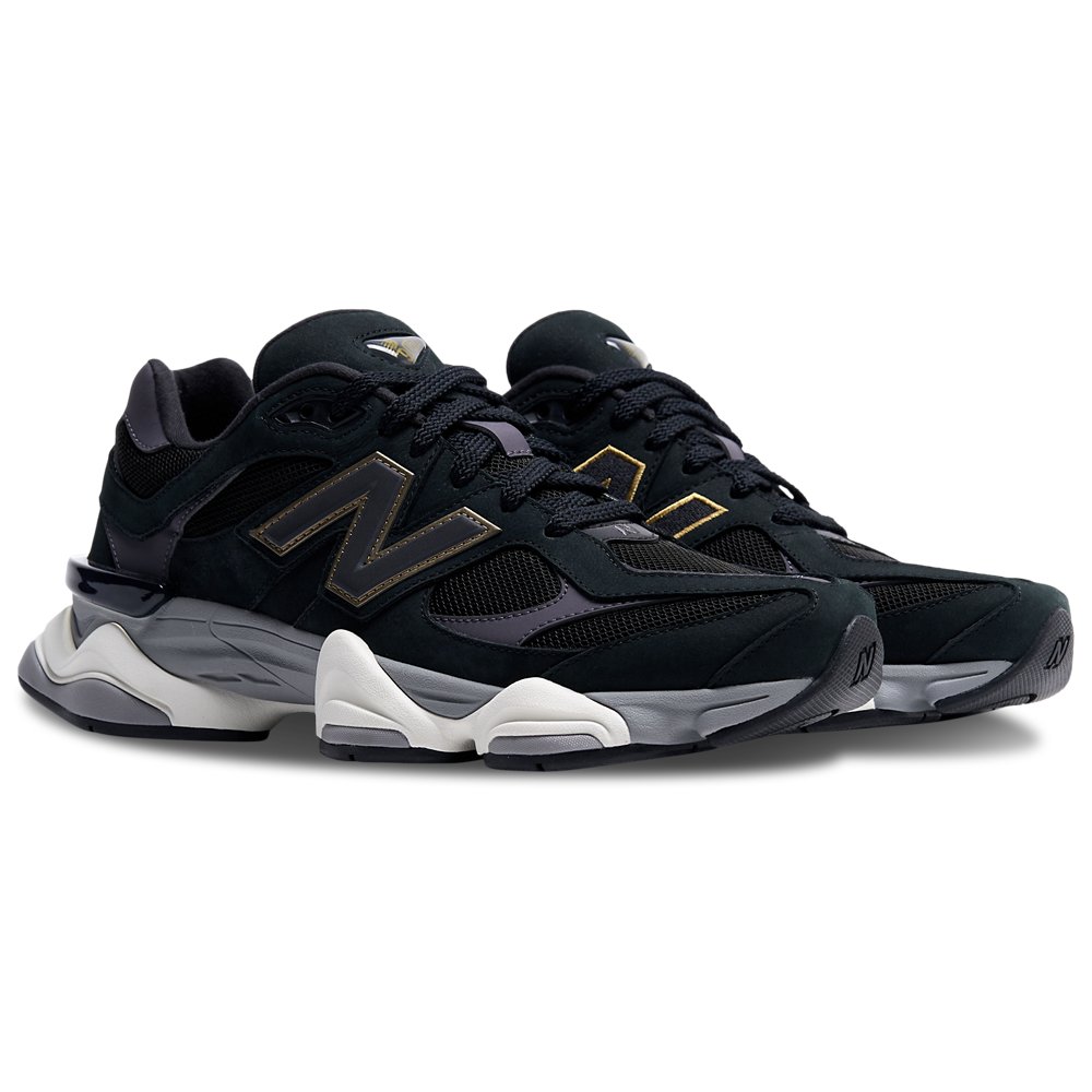 New Balance New Balance 9060 in Black / Castlerock / Gold Metallic