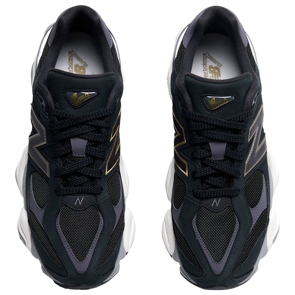 New Balance New Balance 9060 in Black / Castlerock / Gold Metallic