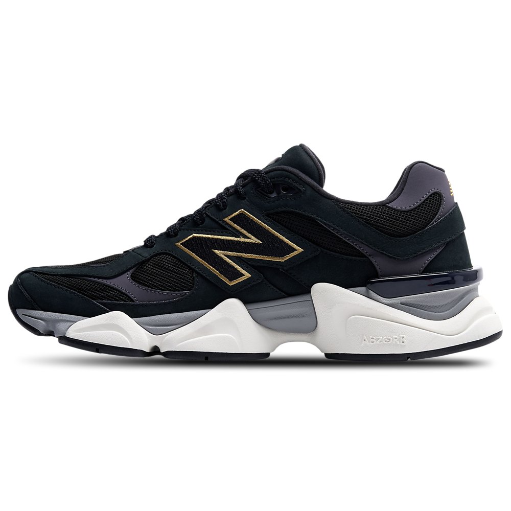 New Balance New Balance 9060 in Black / Castlerock / Gold Metallic