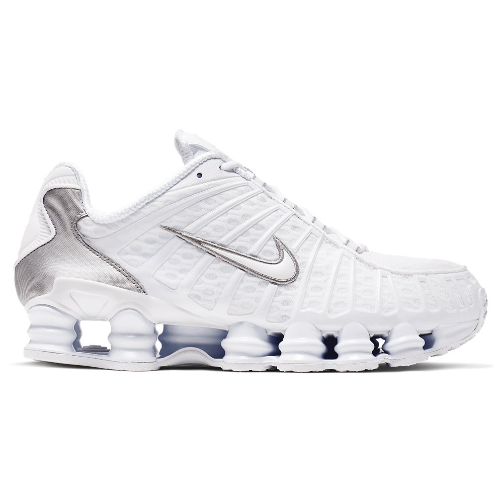 Nike Nike Shox TL in White / White / Metalic Silver