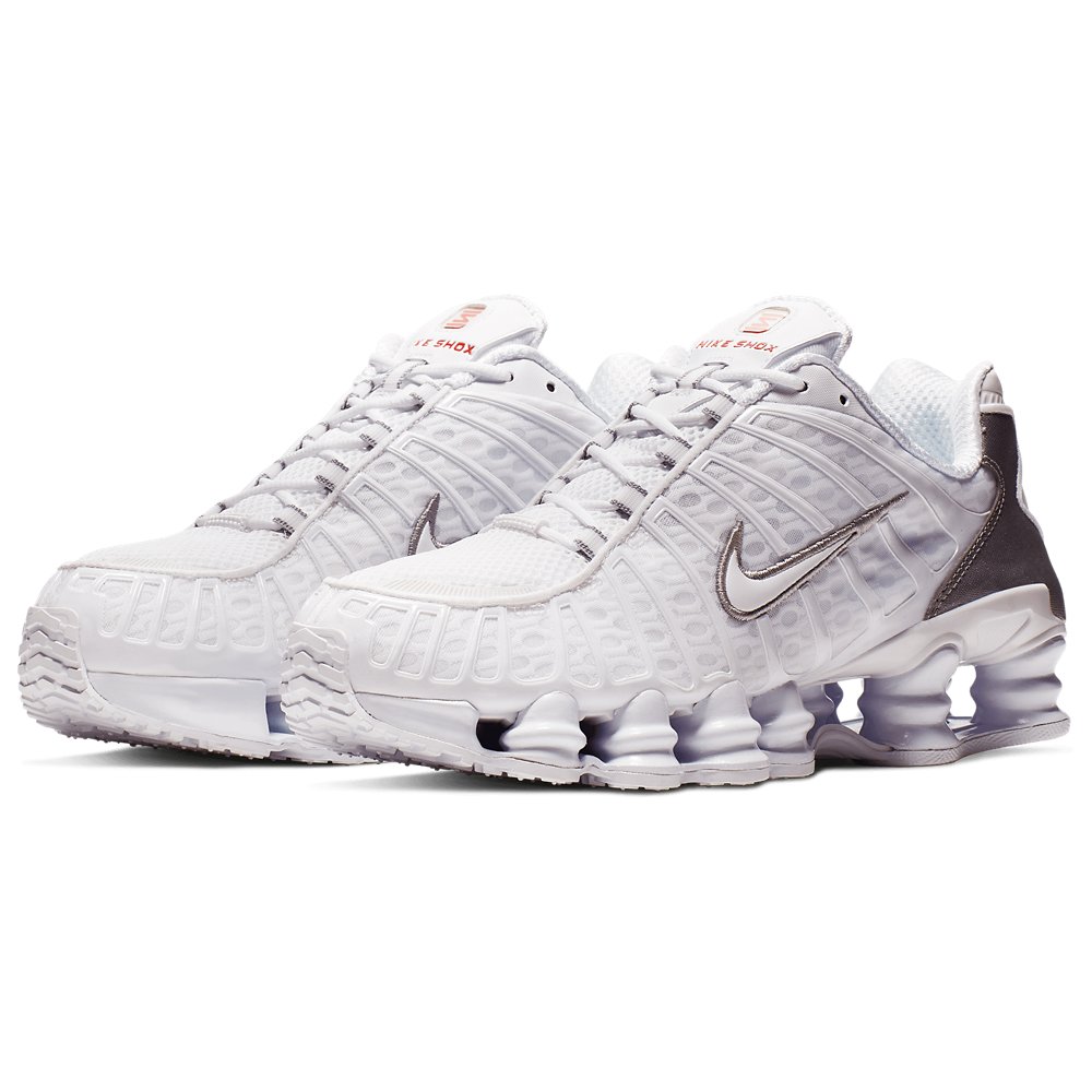 Nike Nike Shox TL in White / White / Metalic Silver