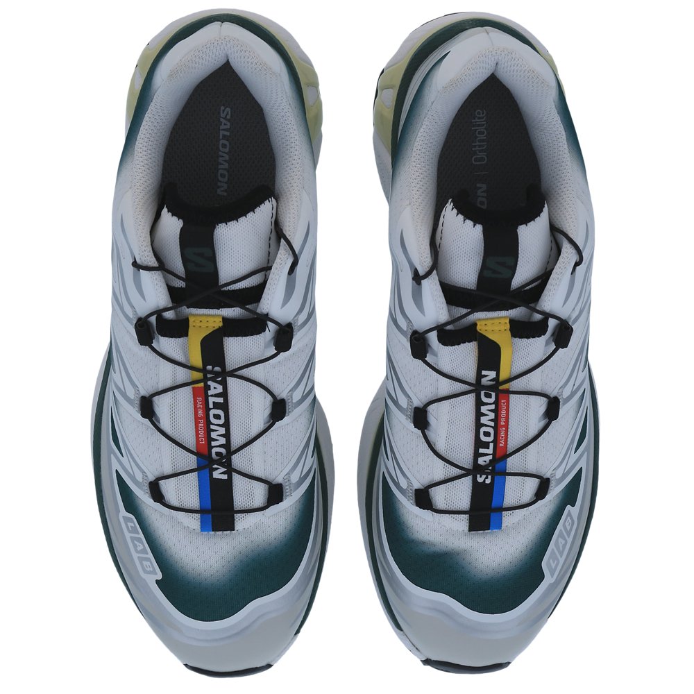 Salomon Salomon Xt-6 Skyline in White / Bistro Green / Lunar Rock