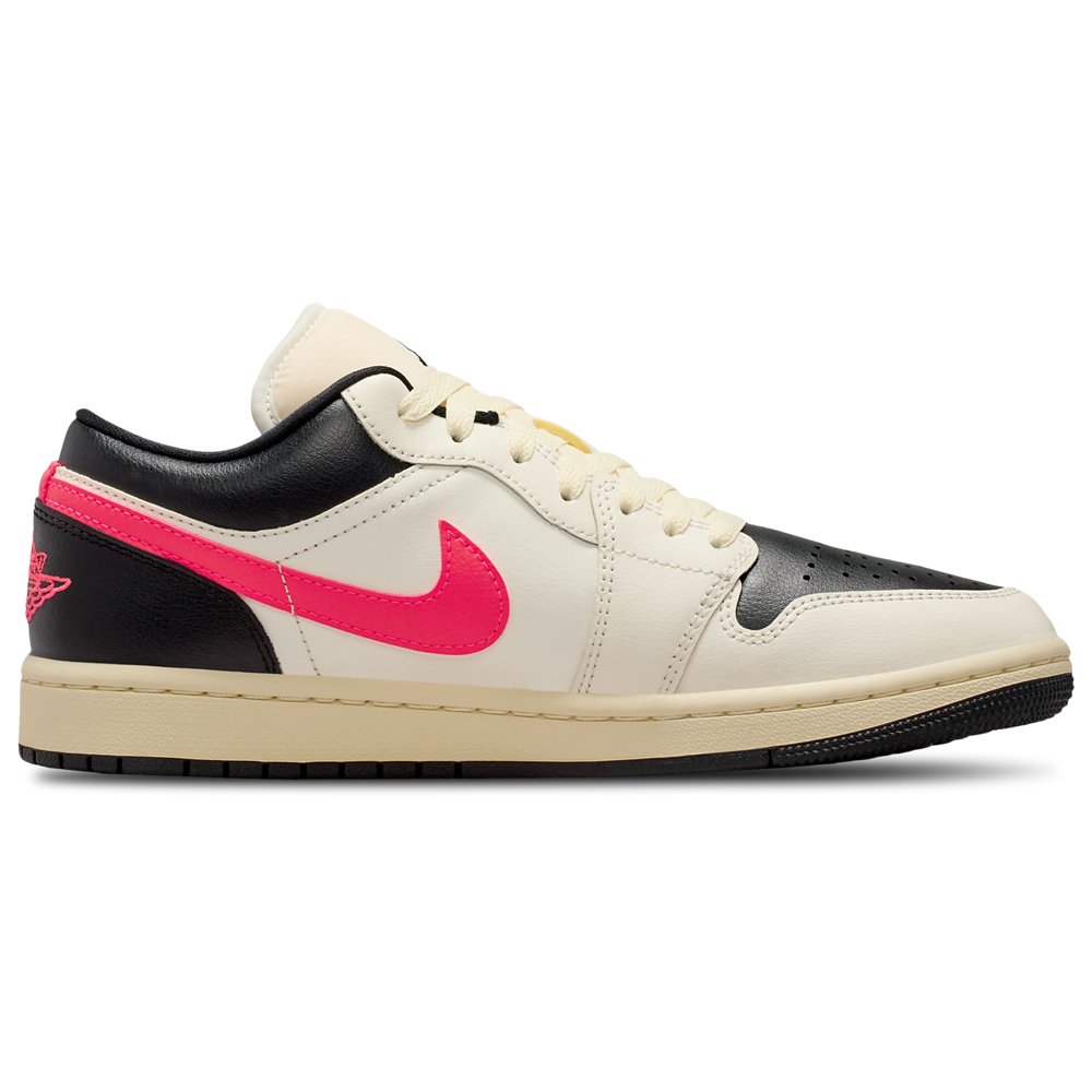 Jordan Jordan 1 Low in Pale Ivory / Racer Pink / Black
