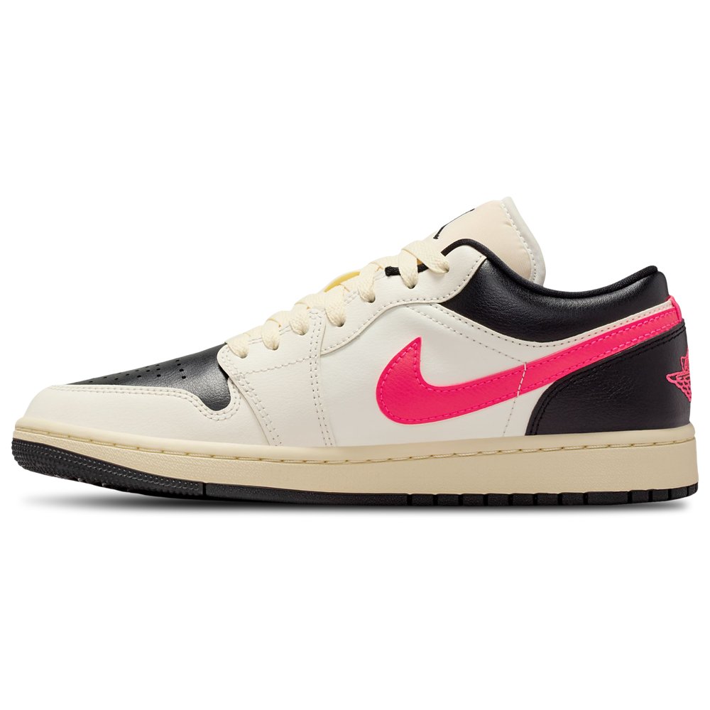 Jordan Jordan 1 Low in Pale Ivory / Racer Pink / Black