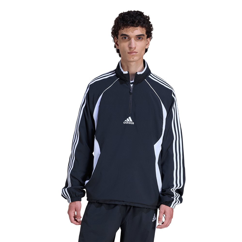 adidas adidas Teamgeist Half Zip Sweatshirt in Black / White