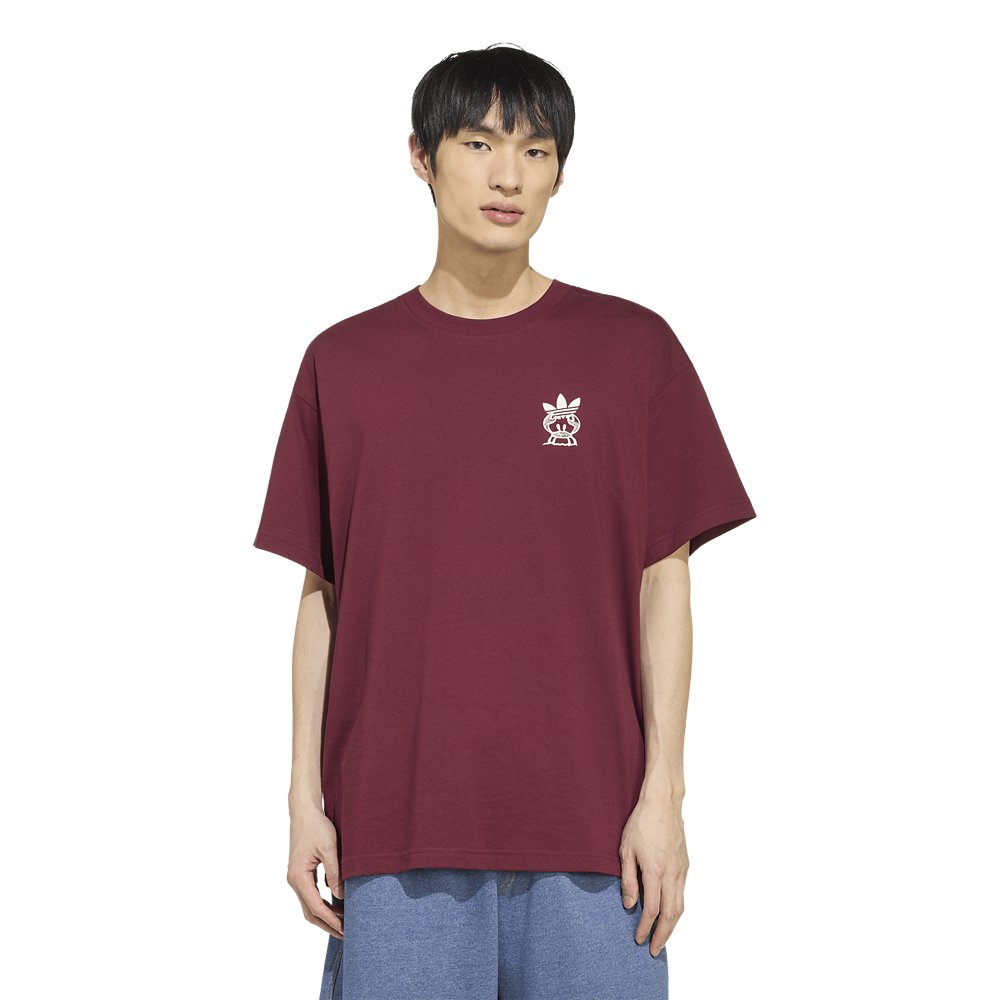 adidas adidas Originals Surf Shop Tee in Shadow Red