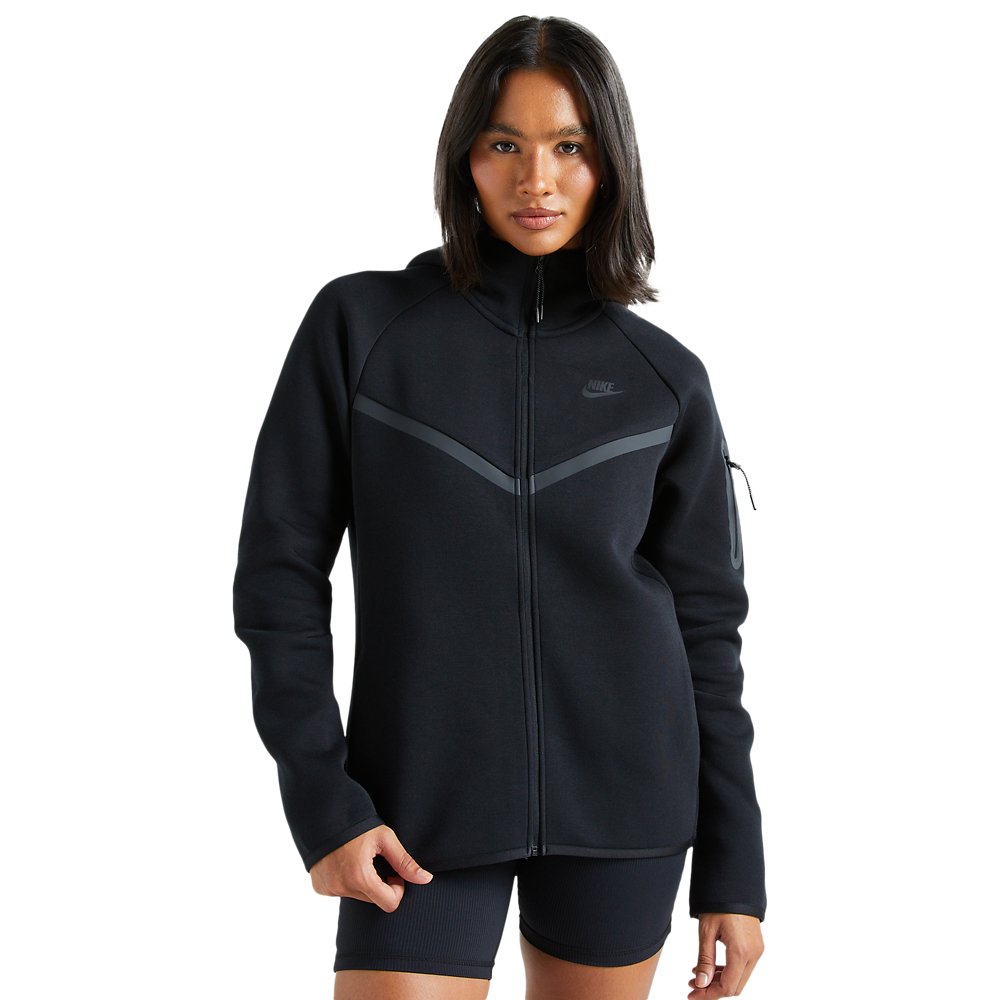 Nike Nike Tech Fleece Oversized Full-Zip Hoodie in Black