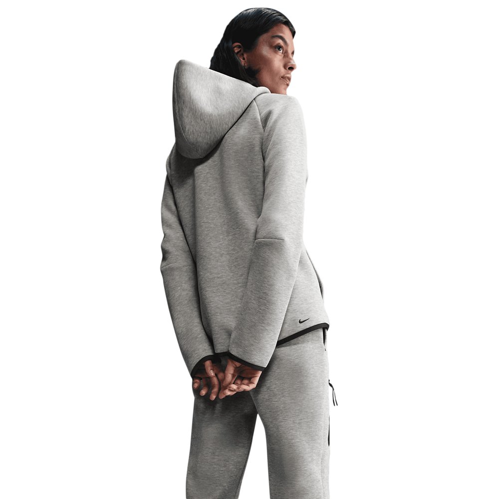 Nike Nike Tech Fleece Oversized Full-Zip Hoodie in Dark Grey Heather