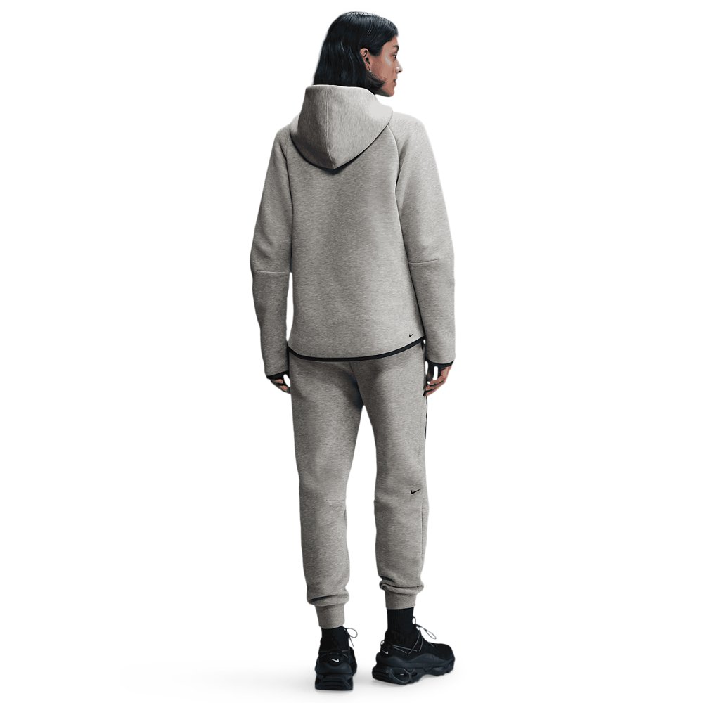 Nike Nike Tech Fleece Oversized Full-Zip Hoodie in Dark Grey Heather
