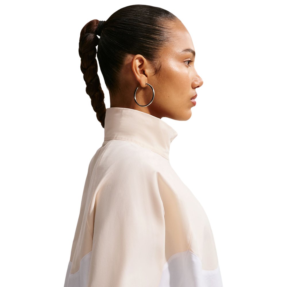 Nike Nike Sportwear Oversized 1/4-Zip Jacket in Chalk / White / Arctic Orange