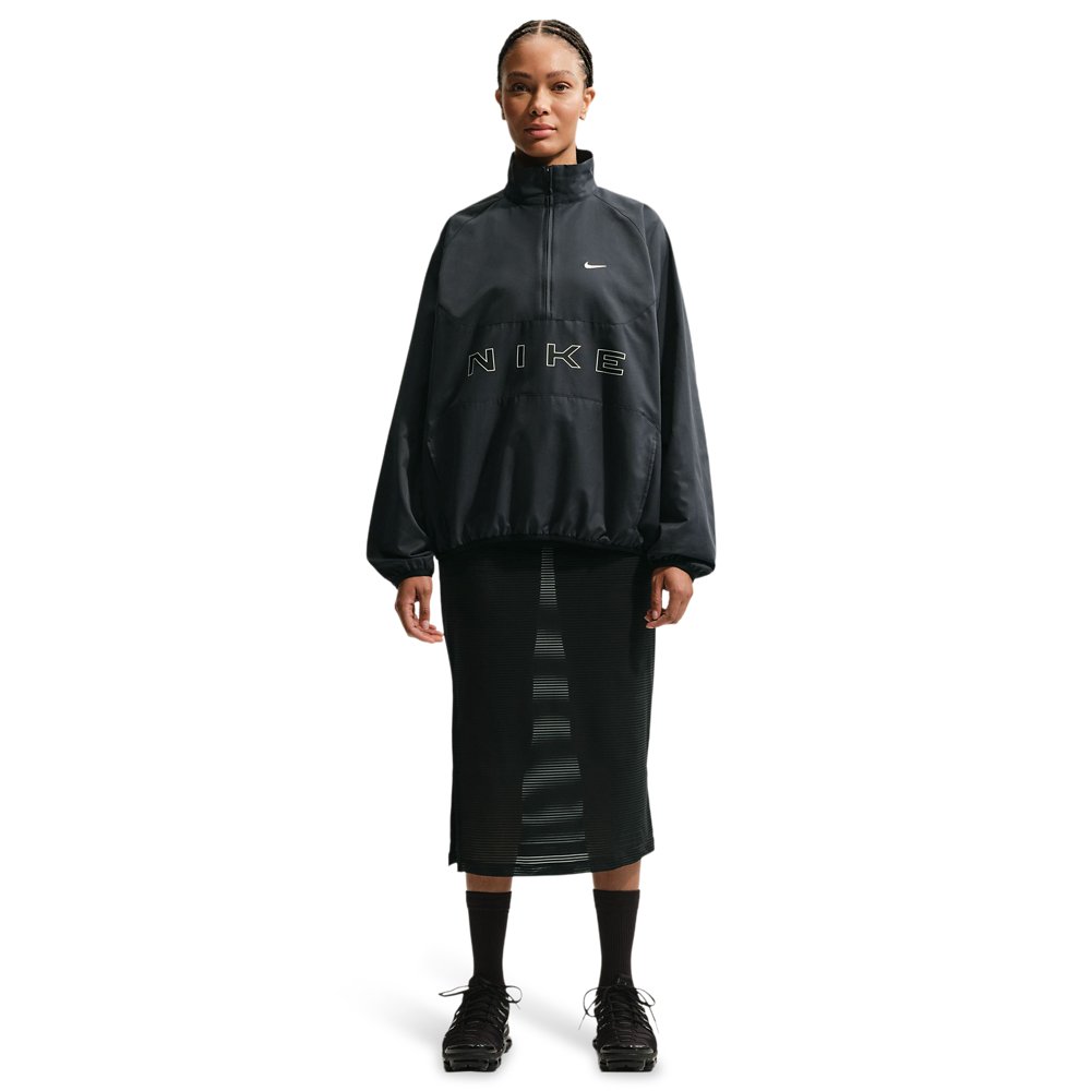 Nike Nike Sportwear Oversized 1/4-Zip Jacket in Black / Black / Chalk