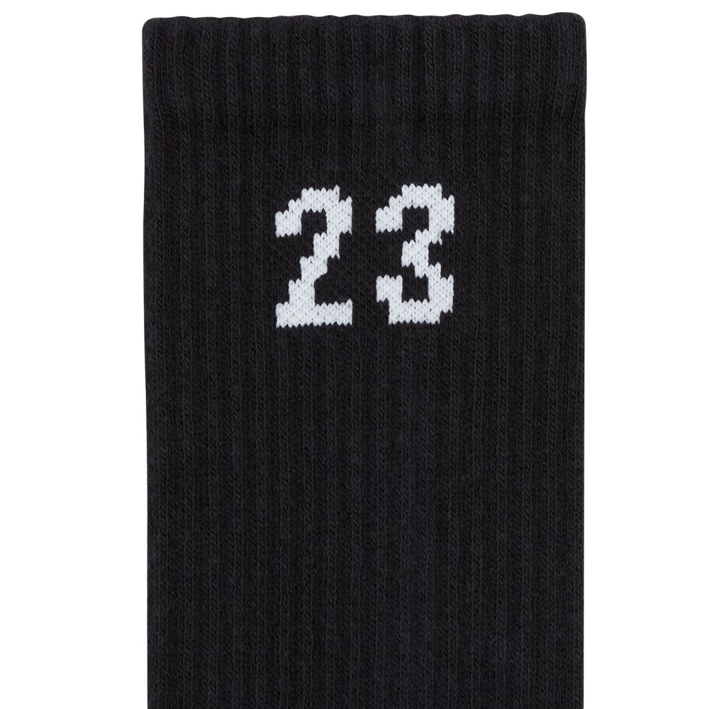 Jordan Jordan Essentials Crew Socks 3 Pack M6-8 in Black / White