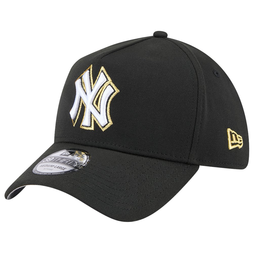 New Era New Era 39THIRTY A-Frame Cap Small-Medium in Black / Gold (9100)